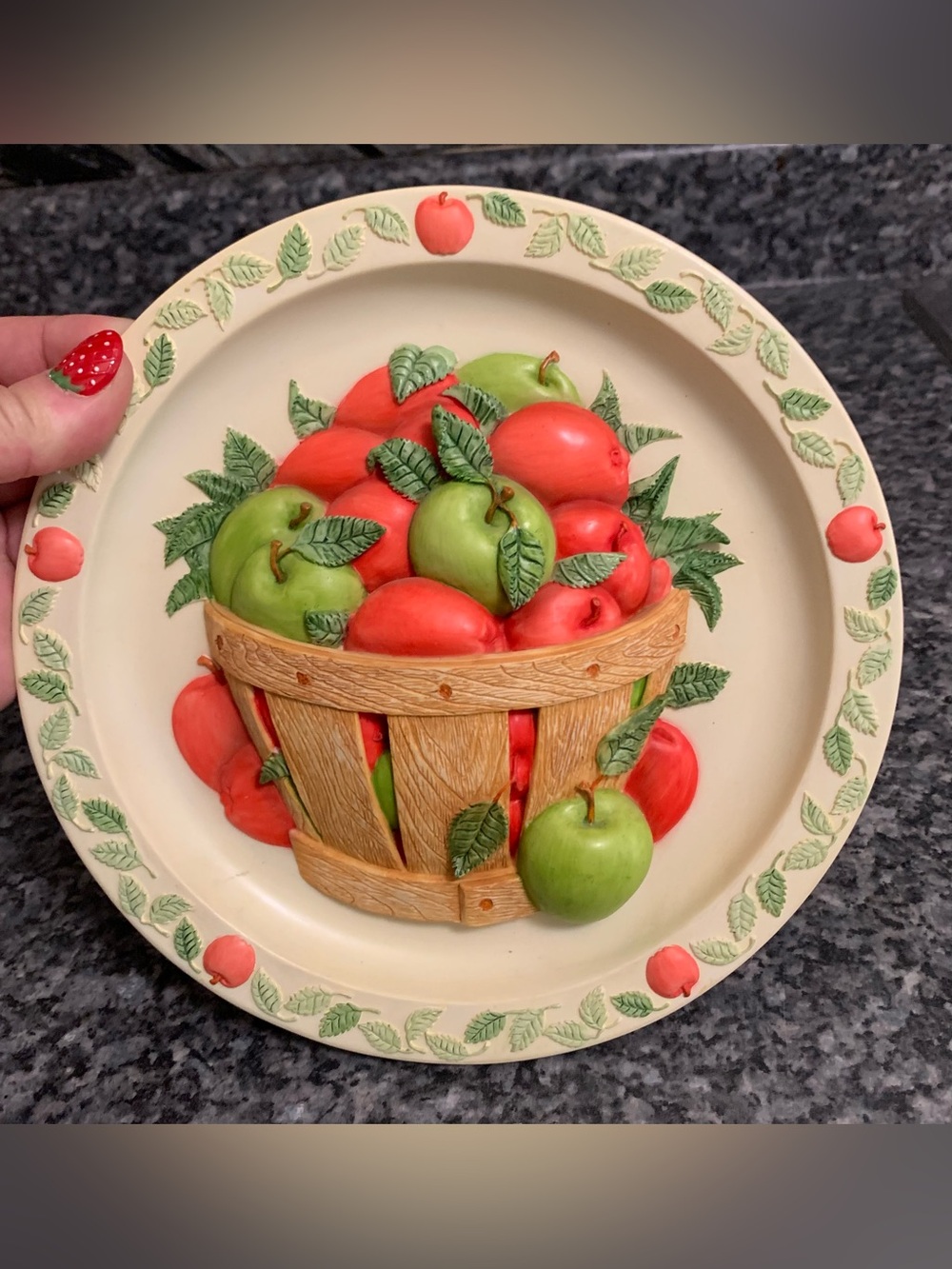 Vintage 3 D plate